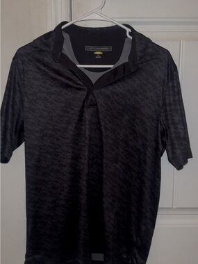 Greg Norman Collection Black Subtle Camo Performance Polo